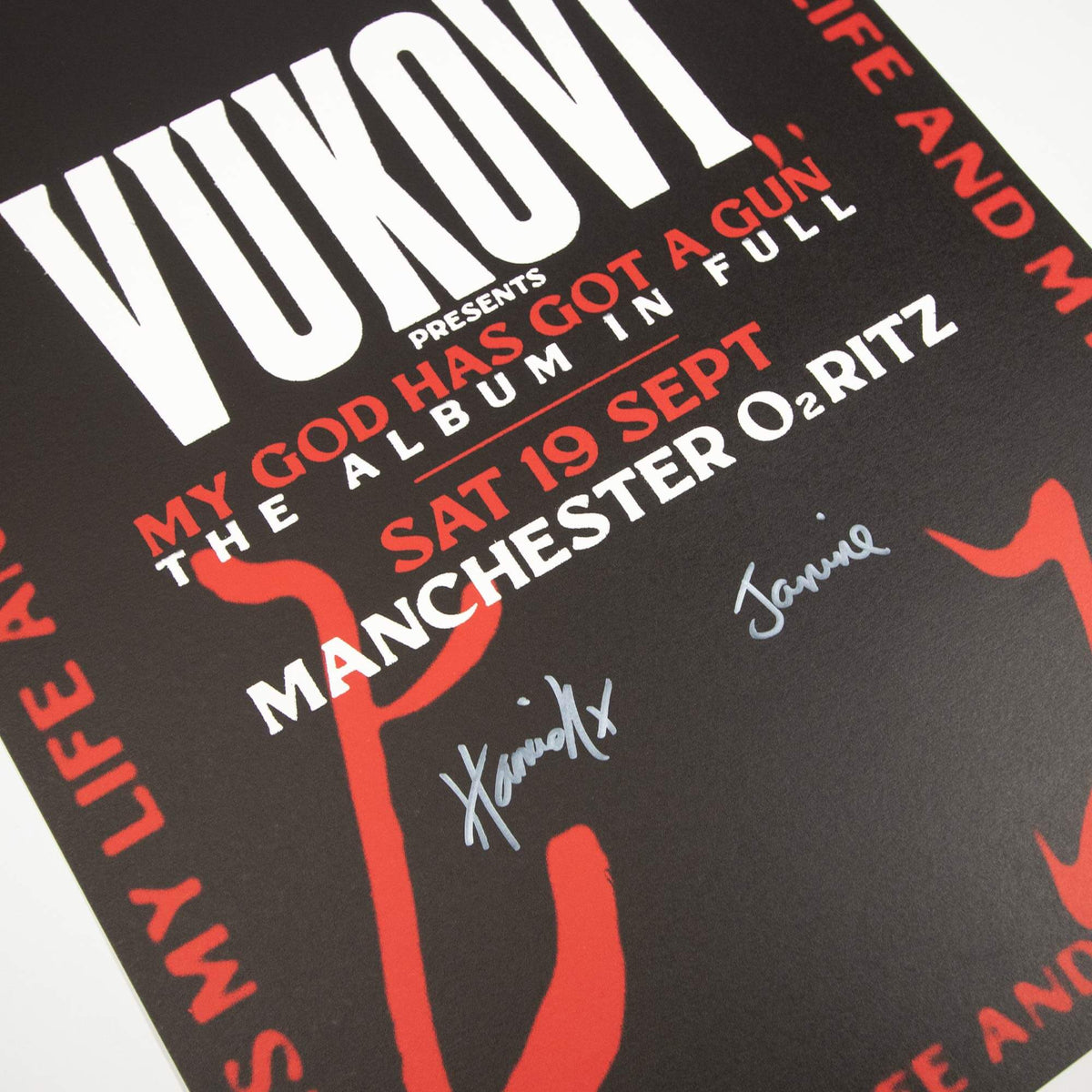 Signed Machester Ritz Poster - A2