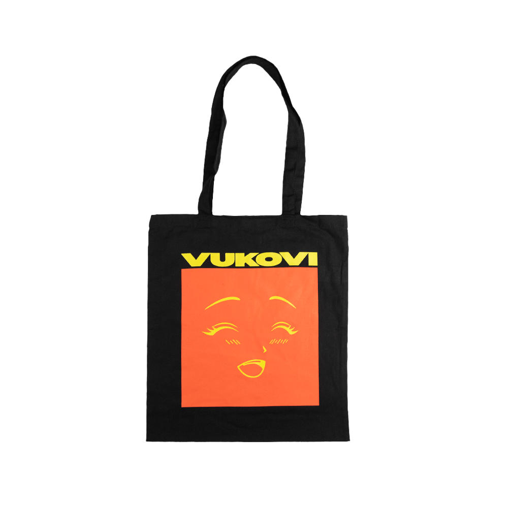 Face Tote Bag - Black