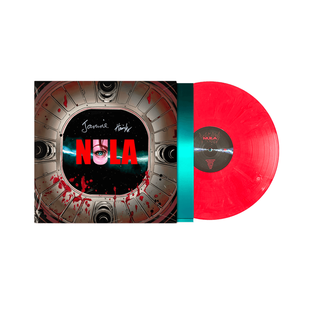 SIGNED NULA 12" Vinyl - Red w/ White Marble image 0